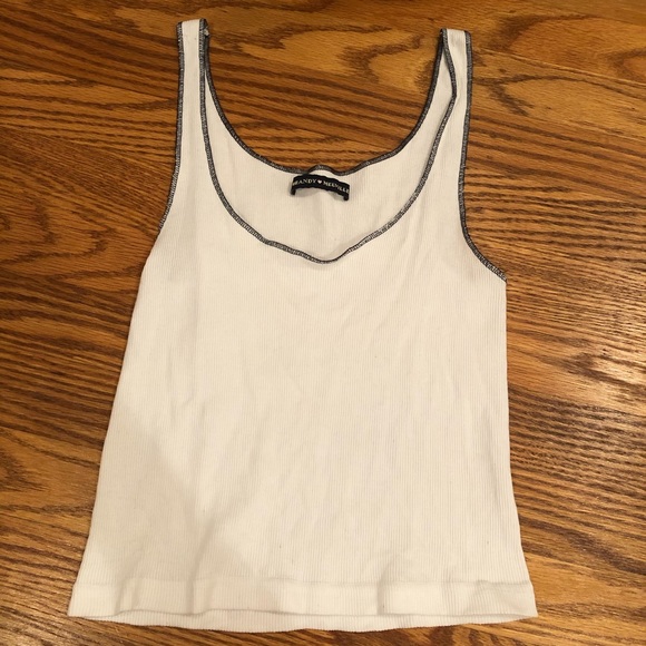 Brandy Melville Tops - Brandy Melville Black Hem Tank